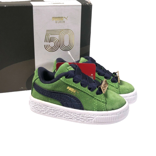 Size 4 Toddler Kid's PUMA Suede Classic Sneakers 365130-03 Forest Green - Afbeelding 1 van 7