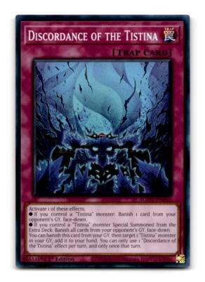 Discordance of the Tistina - AGOV-EN092 1st Edition - YuGiOh-LP | eBay