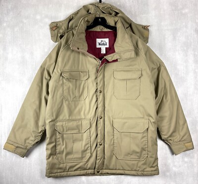 Vintage Woolrich Insulated Timber Jacket Mens sz XL tan USA Vintage Woolrich Insulated Timber Jacket Mens sz XL tan USA