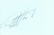 Geoff Hurst World Cup 1966 autograph signed 6x10 cm index card