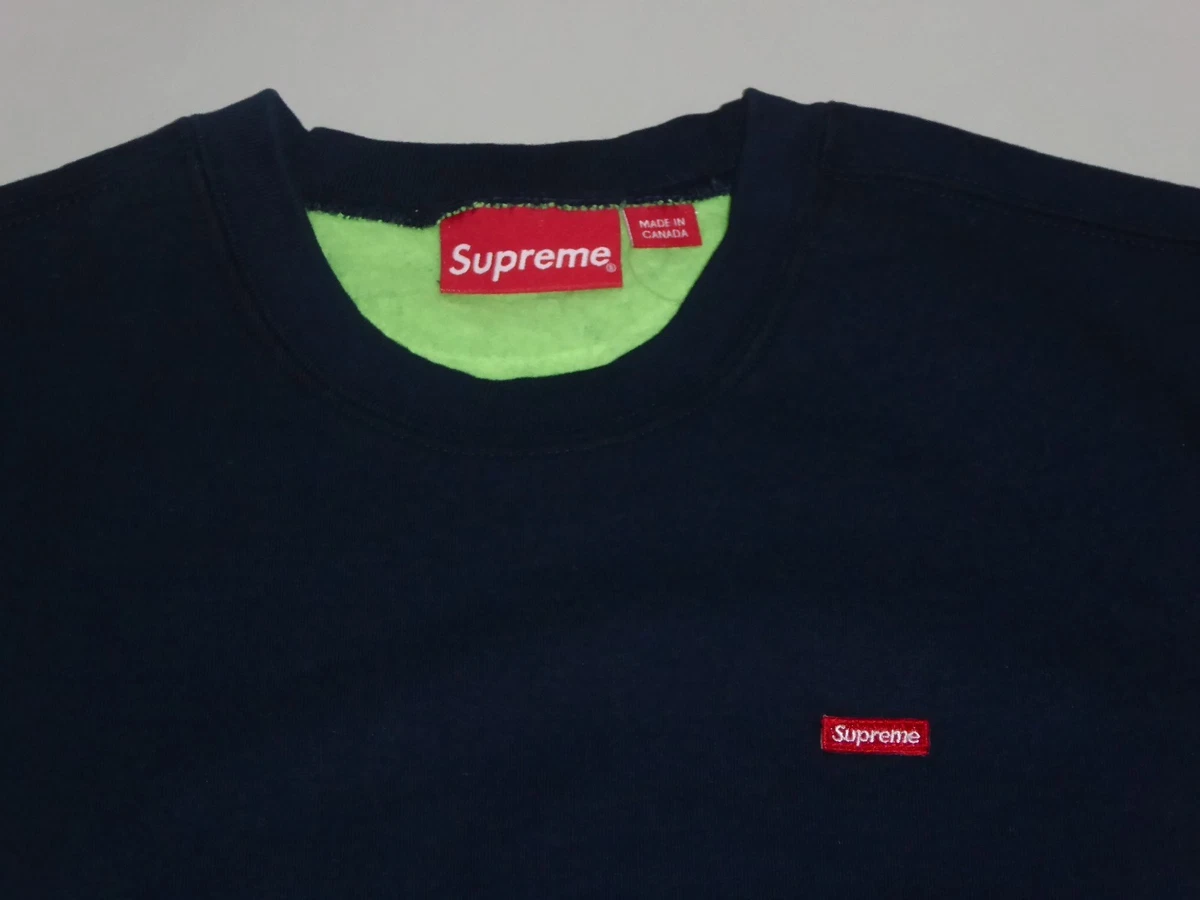 17464 supreme contrast crewneck navy M | eBay