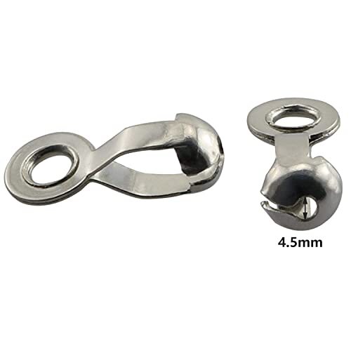 Longdex Ball Chain Pull Loop Connectors 20pcs Silver Ceiling Fan