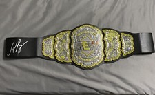 Adam Page Signed AEW Toy Championship Belt Wrestling Legend RARE PROOF 2