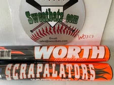 RARE Worth Mayhem Team Drash Scrapalators Softball Bat 34 28 NIW USSSA SBSCRU US