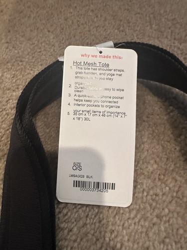 Neu mit Etikett lululemon heiße Netztasche schwarz! Tolle Tasche! Ausverkauft! - Bild 2 von 7