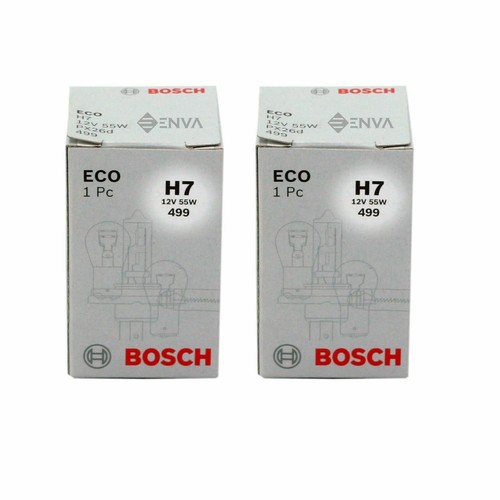 2X-Geniune Bosch Eco H7 12V 55W 499 Headlight Bulbs - Picture 2 of 3