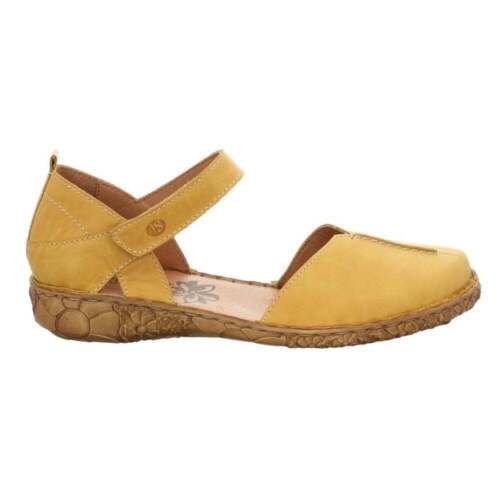Josef Seibel Rosalie 42 safrongelbe Ledersandale geschlossene Zehe UVP 20 £ sparen - Bild 2 von 6