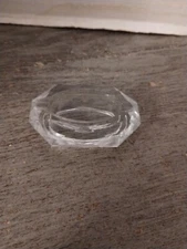 Individual Clear Glass Oval Ash Tray 2 1/2" x 1 3/4"