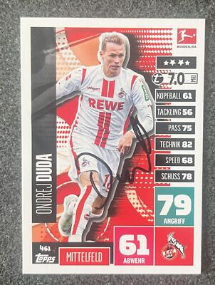Ondrej Duda  #461 1.FC Köln Match Attax Bundesliga 2020/2021 Extra Signiert