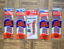 Vintage 5 Pairs of Timpson Latex Foam Insoles Women's Size 6-7 New And Sealed