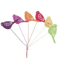 FrüHlingsdeko Holz Blumenstecker Vogel 28Cm Set 18 StüCk – Bunte
