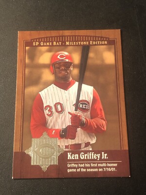 2001 SP Game Bat Edition Milestone Ken Griffey Jr #86 HOF | eBay