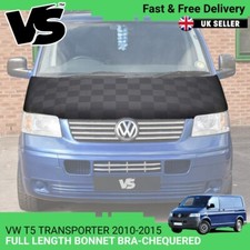 FITS VW T5 TRANSPORTER 10-15 FULL BONNET BRA QUALITY PROTECTOR COVER CHEQUERED