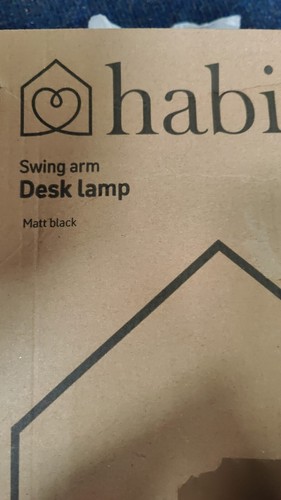 Habitat Swing Arm Desk Lamp Adjustable Cone-Shade Reading Lamp With Moving Joint - Picture 5 of 5
