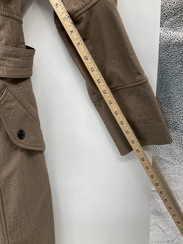 Columbia Titanium Omni Shield Brown Button Snap Trench Coat Size Medium - Picture 7 of 8