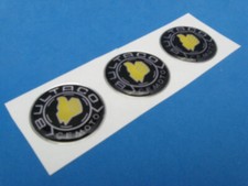 BULTACO LOGO DOMED DECAL EMBLEM STICKER SET OF THREE 278
