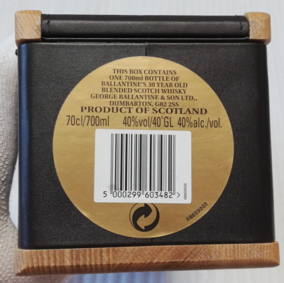 Ballantine's Scotch Whisky Aged 30 Years Empty Wooden Box | eBay