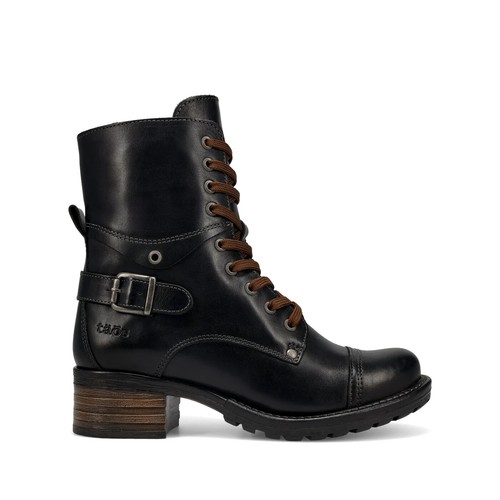 Taos Crave schwarze Damen-Lederstiefel US-Größe 9-9,5/EU-Größe 40