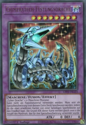 yugioh 1x Chimeratech Fortress Dragon GFP2-EN123 ULTRA 1ST EDITION GERMAN