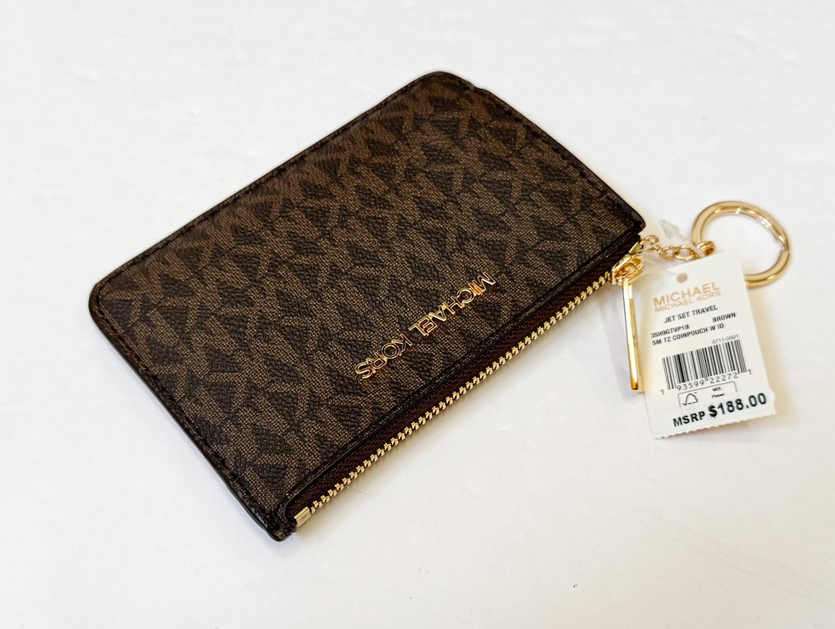 May MICHAEL KORS CARMEN SMALL POUCHETTE SHOULDER CHAIN BAG + WALLLET
