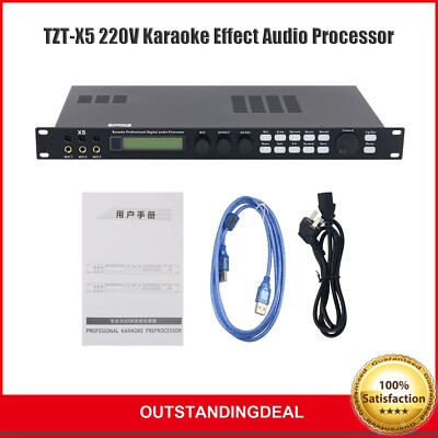TZT-X5 220V Karaoke Effect Karaoke Audio Processor DSP Processor for Speakers sz