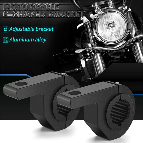 Abrazadera de horquilla de motocicleta 2X22-31 mm faros señal de giro soporte de montaje de luz - Imagen 4 de 12
