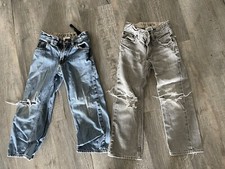 Gap Kids Boys Size 6 Bootcut Straight Denim Blue Jeans Adjustable Waist Ripped