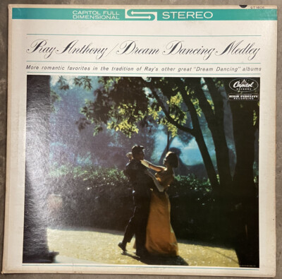 RAY ANTHONY DREAM DANCING MEDLEY 1961 LP CAPITOL RECORDS ST-1608 VINYL RECORD