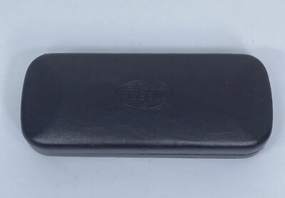 Fossil Dark Brown Hard Clamshell Eyeglasses/Sun Glasses Case 