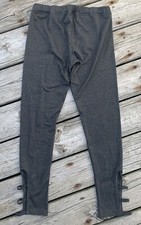 Pomelo Leggings Girls XL Heather Grey Ankle Cut Out Made In USA