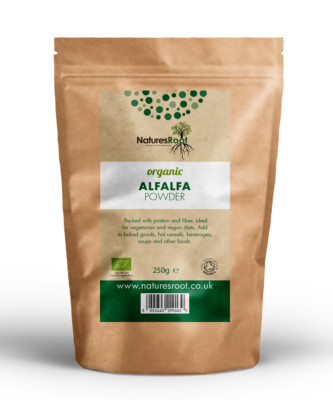 Bio Luzerne reines Blattpulver - rohes Superfood Graspulver Detox grüner Saft 