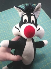 VINTAGE 1971 MIGHTY STAR WARNER BROS LOONEY TOONS 12” SYLVESTER CAT PLUSH