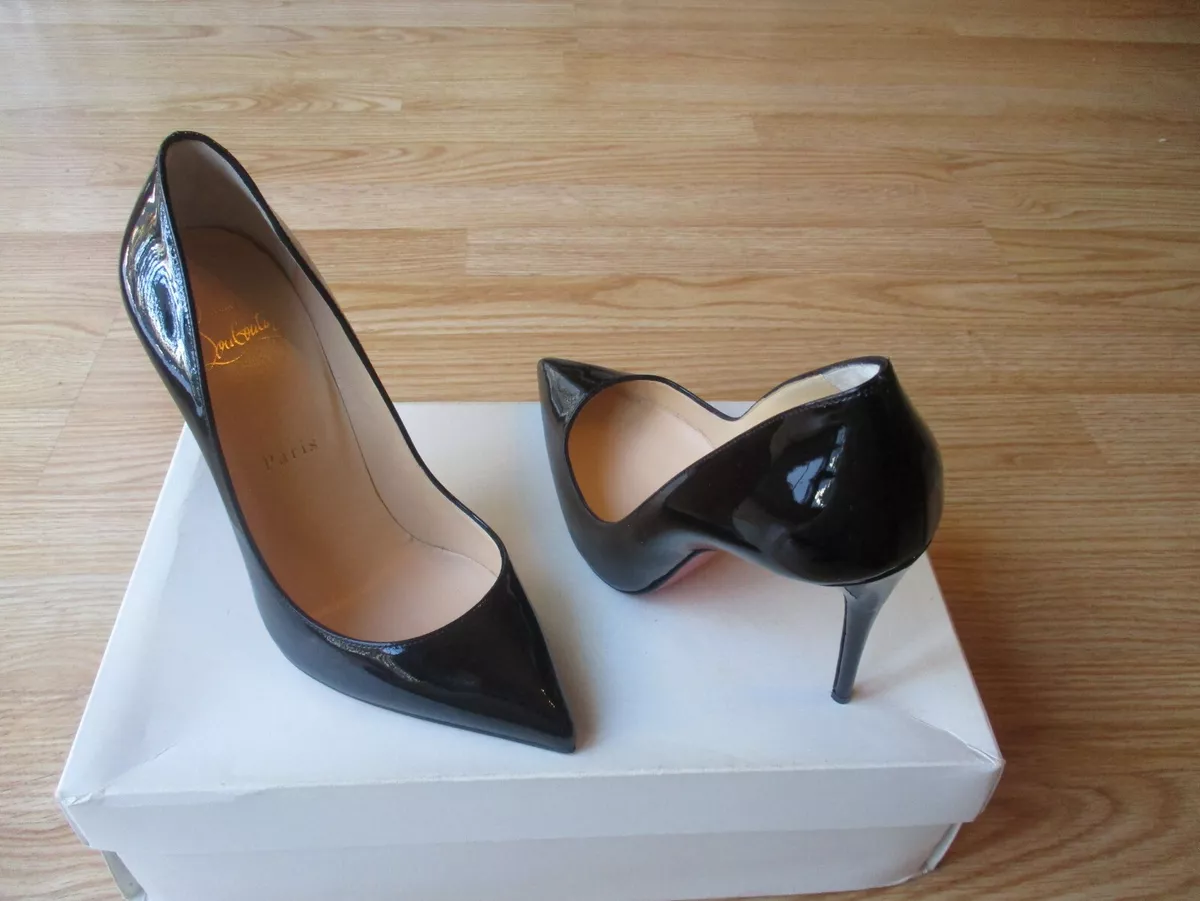 Christian Louboutin, Shoes, Classic Christian Louboutin Pigalle Size 38  In Black Patent Leather Brand New