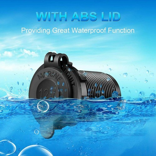 Waterproof 12V Car CigaretteLighter Socket USB Charger G6 Outlet K0Q3 R8V2 - Picture 2 of 14