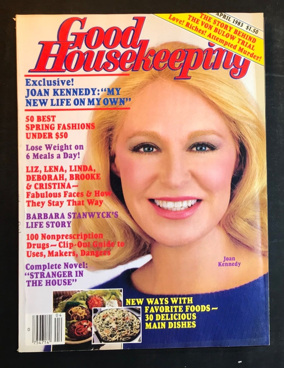 Good Housekeeping Apri 1983 Joan Kennedy Barbara Stanwyck Von 