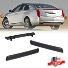 Pair For Cadillac XTS 2013-2017 Rear Bumper Lower Reflector Lights Trim Smoked