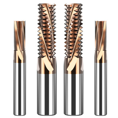 Tungsten Router Bit Roughing End Mill M3 -M24 3/4 Flute CNC Carbide TiCN Coating