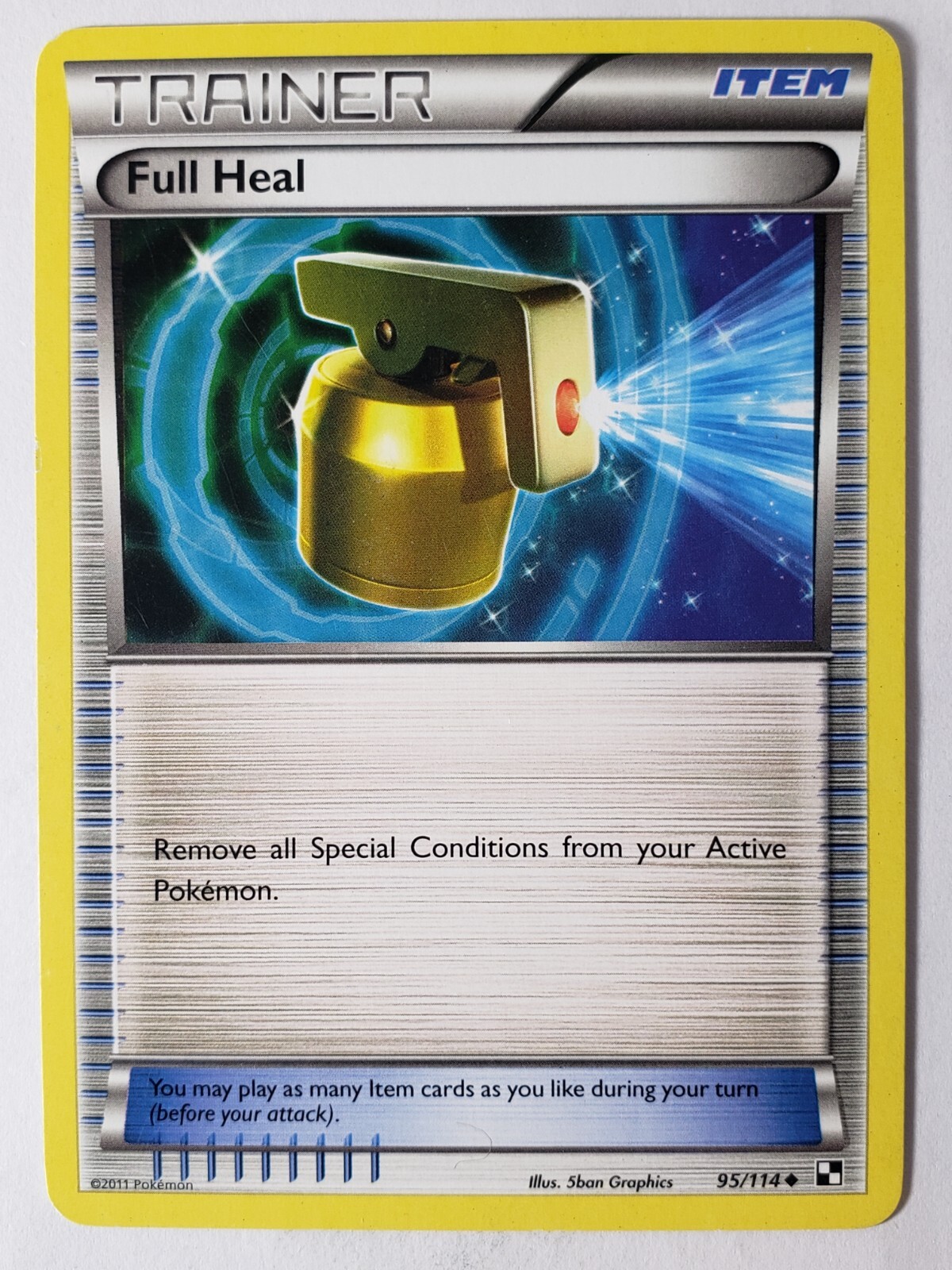 Full Heal 95/114 LP - Black White Pokemon Card - $2 Combined Shipping