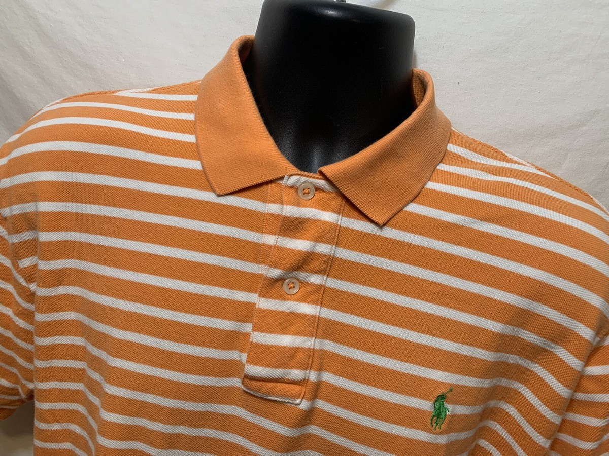 ウェア Polo by Ralph Lauren rugby shirt size L Polo Ralph Lauren Men's Pink Multi Striped Rugby Polo Shirt