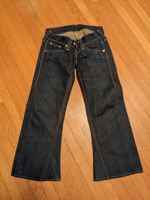 VinTagE LEVI RED COLLECTION 01F F02 2 BUTTON ULTRA LOW RISE FLARE