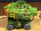 1989 Teenage Mutant Ninja Turtles VTG Pizza Thrower Shooter & Party Bus, W Pizza