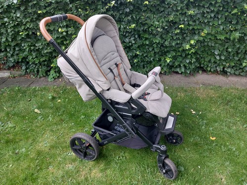Kinderwagen Hartan YES, sand / beige, *guter Zustand*, Babywanne + Sportaufsatz - Bild 10 von 11