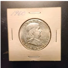 1960 Franklin Half Dollar 50C 90% Silver Uncertified US Coin KM#195