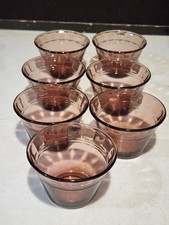 JUEGO DE 7- Tazas Natillas PyrOrey AMATISTA Vidrio Ramekin Platos para Hornear México