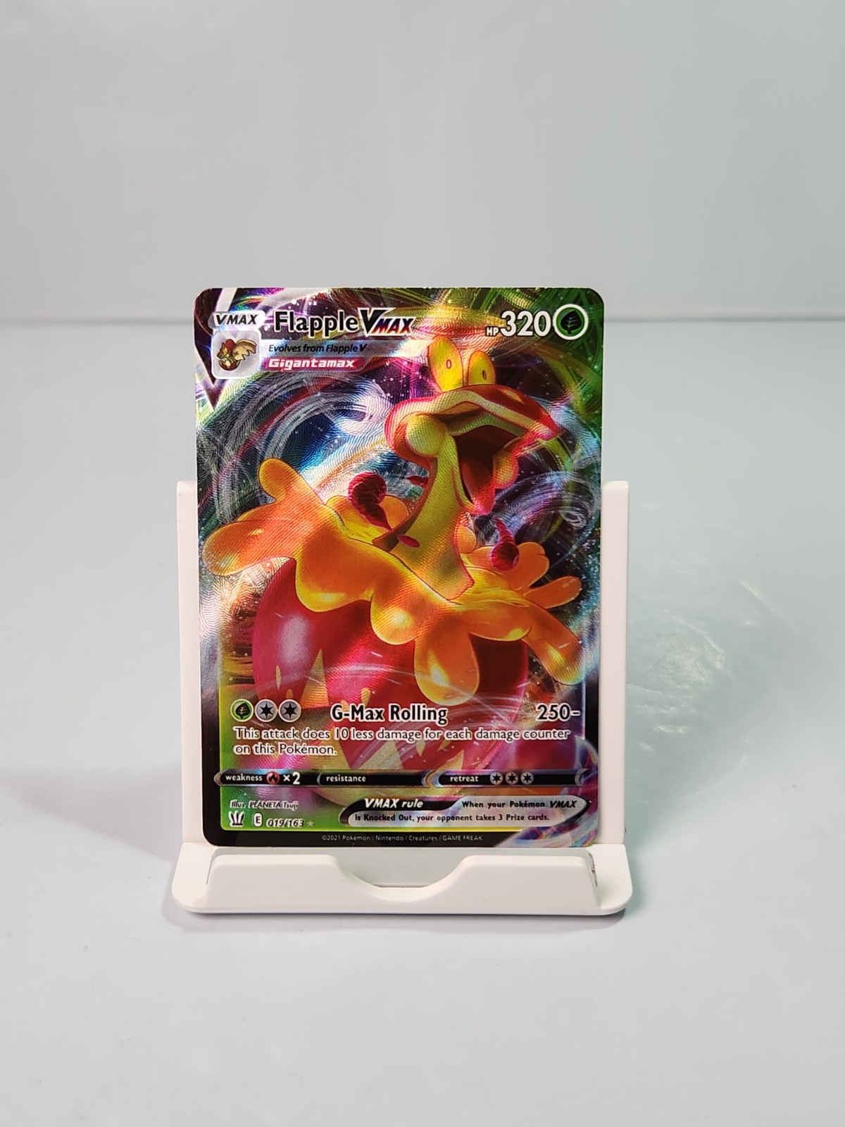 Flapple VMAX 019/163 Ultra Rare Swsh05: Battle Styles Pokemon