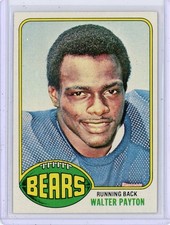 1976 Topps Football Walter Payton Rookie Card #148 Vintage RC Chicago Bears NFL. rookie card picture