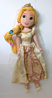 Disney Store Tangled Rapunzel Wedding 20'' Plush New SOLD OUT