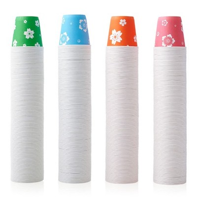 400 Pack 3 oz Disposable Bathroom Cups, Colorful Small Disposable Paper Cups ...