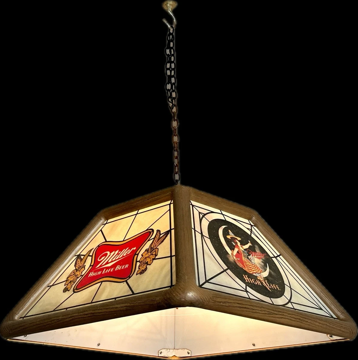 Hanging Pool Table Light In Collectible Miller Signs & Tins | eBay