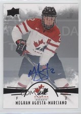 2016 Team Canada Juniors Women's Black Meghan Agosta -Marciano #3 Auto 0d7y